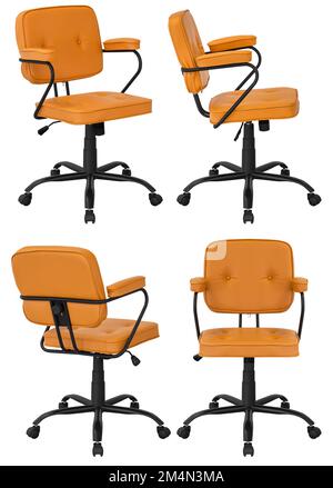 Office computer chair. Isolated from the background. View from different sides Stock Photo