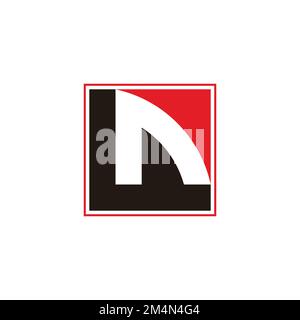 letter la square colorful geometric logo vector Stock Vector