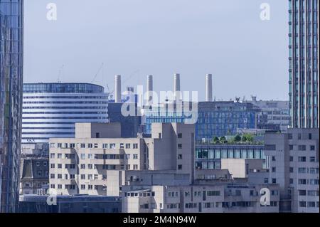 View from One New Change - Battersea Power Station - City of London Stock Photo