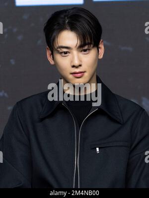 Seoul, South Korea. 22nd Dec, 2022. Actor Sung Joon during a press conference Tving's new series 'Island' in Seoul, South Korea on December 22, 2022. The Series tells fantasy exorcism story set on Jeju Island is to be released in South Korea on December 30. It will premiere globally on Amazon Prime Video on the same day. (Photo by Lee Young-ho/Sipa USA) Credit: Sipa USA/Alamy Live News Stock Photo