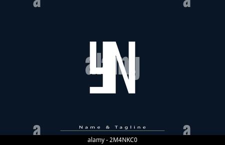 Alphabet letters Initials Monogram logo YN , NY Stock Vector