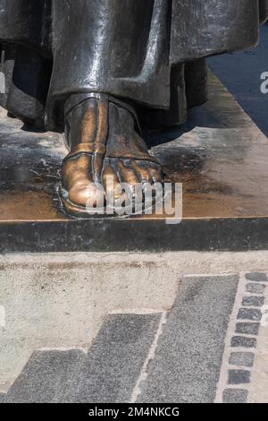 The big toe of Gregory of Nin in Split in Croatia Stock Photo