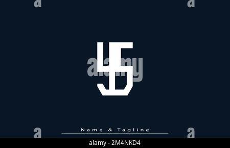 Alphabet letters Initials Monogram logo YS , SY Stock Vector