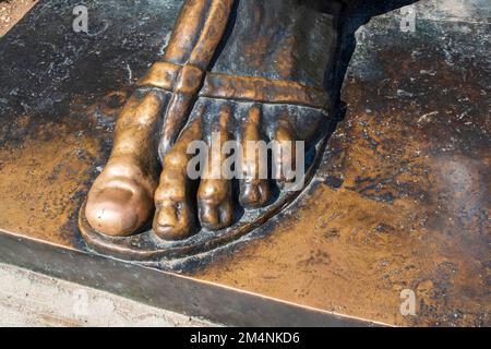 The big toe of Gregory of Nin in Split in Croatia Stock Photo