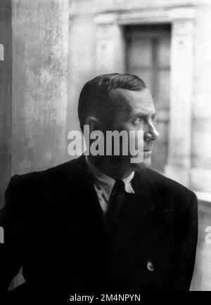 Joan Miro. Portrait of the Catalan artist, Joan Miró i Ferrà (1893-1983) by Carl Van Vechten, 1935 Stock Photo