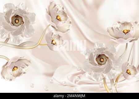 3D High Decoration Background Wallpaper Stock Photo