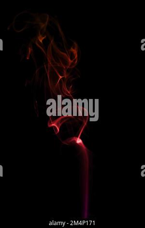 Smoke on black background Stock Photo