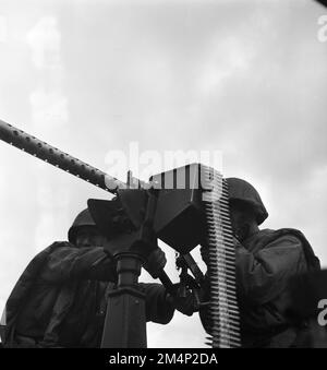 French Army - Training Recruits. Photographs of Marshall Plan Programs, Exhibits, and Personnel Stock Photo