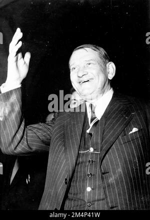 Rene Coty, New French President. Photographs of Marshall Plan Programs, Exhibits, and Personnel Stock Photo