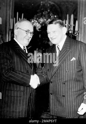 Rene Coty, New French President. Photographs of Marshall Plan Programs, Exhibits, and Personnel Stock Photo