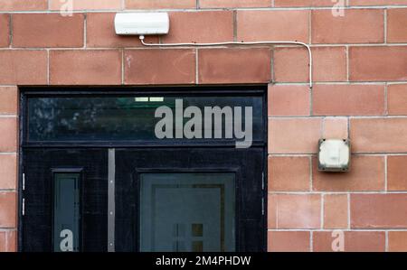 Security light and PIR for automatic operation Stock Photo