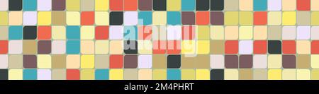 Color checkered squares background generative pattern illustration Stock Vector