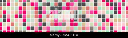 Color checkered squares background generative pattern illustration Stock Vector