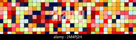 Color checkered squares background generative pattern illustration Stock Vector