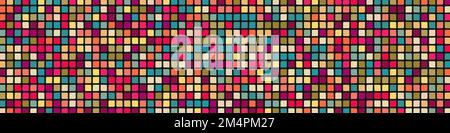 Color checkered squares background generative pattern illustration Stock Vector