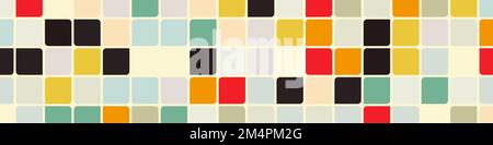 Color checkered squares background generative pattern illustration Stock Vector