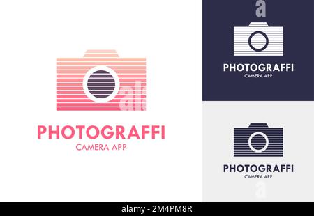 Photography Camera Isolated Logo Set Vector Concept Illustration Stock Vector