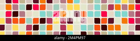 Color checkered squares background generative pattern illustration Stock Vector