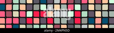 Color checkered squares background generative pattern illustration Stock Vector