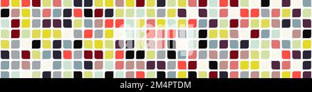 Color checkered squares background generative pattern illustration Stock Vector