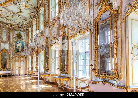 Rococo Festival Hall in the Schaezlerpalais, Augsburg, Swabia, Bavaria ...