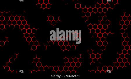 Futuristic surface concept with hexagons. Design. Trendy sci fi technology background with hexagonal pattern Stock Photo