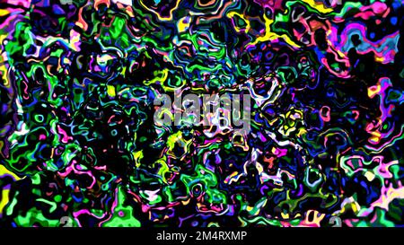 Hypnotic liquid pattern with flashing. Motion. Beautiful background ...