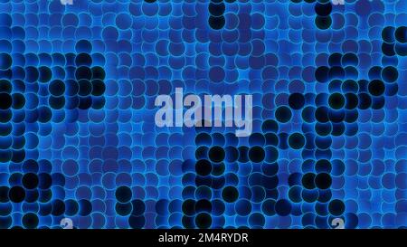 Background of moving dots with glowing lines. Design. Moving dots in style of bubbling bubbles or molecules. Background with glowing black dots. Stock Photo