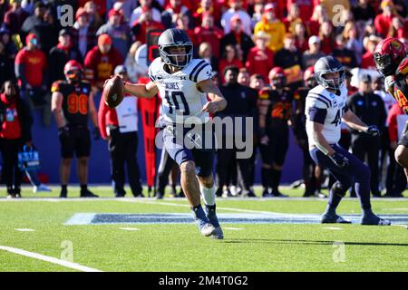 Colorado School of Mines Orediggers quarterback John Matocha (10) scrambles during the second