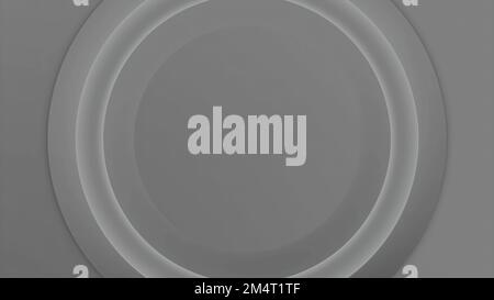 Concentric rings moving on the screen. Design. Radio waves, radar or ...