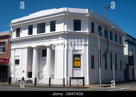 Old Bank building, Petone, Wellington, North Island, New Zealand Stock Photo