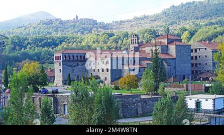 Boltañá Monastery or Carmen Monastery, Comarca del Sobrarbe, Aragon, Spain, Europe Stock Photo