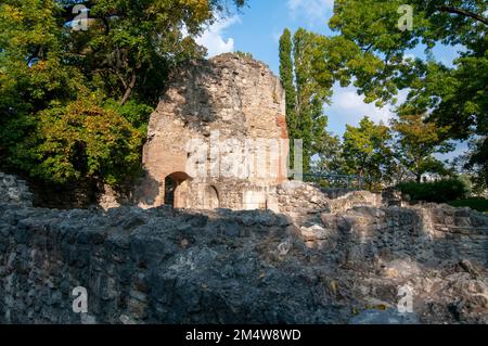 Dominican Convent Ruins at Margaret Island - Budapest, Hungary Stock Photo