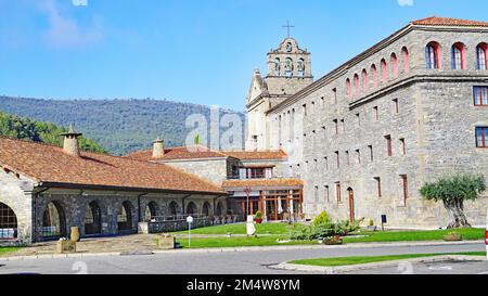 Boltañá Monastery or Carmen Monastery, Comarca del Sobrarbe, Aragon, Spain, Europe Stock Photo