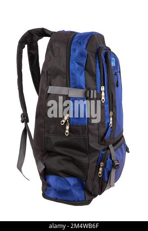 Big backpack for travel isolate on a white background Stock Photo