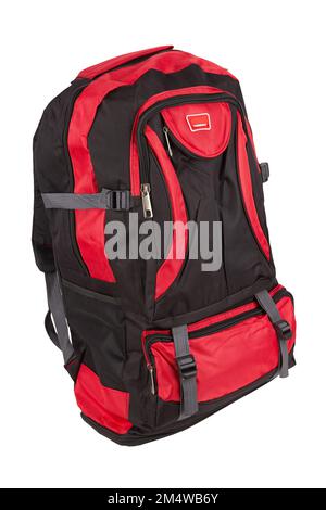 Big backpack for travel isolate on a white background Stock Photo