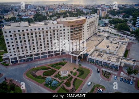 aerial of City centre in Accra, Ghana Stock Photo