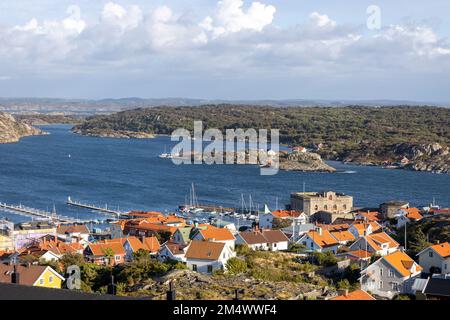 A beautiful view of the Marstrand seaside locality in Sweden Stock Photo