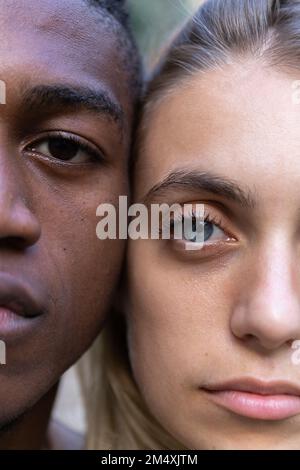 Close-up of multiracial friends Stock Photo