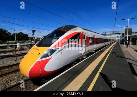 Lner LNER Azuma at Peterborough railway station, East Coast Main Line ...