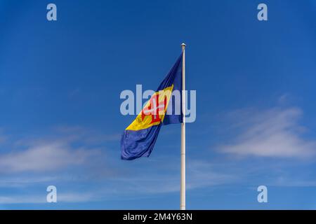 Autonomous Region of Madeira flag Portugal symbol illustration Stock ...
