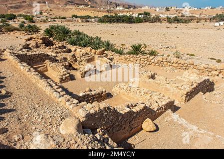 Archaeological excavations, Ancient City of Qalhat, Oman Stock Photo