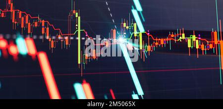 Business statistics and Analytics value , Data analyzing in Forex Stock Photo