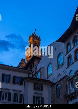 View Of Torre Di Arnolfo Tower In Florence, Italy. Stock Photo