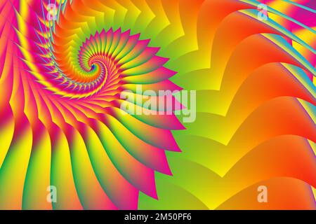 golden ratio with colorful gradations with Abstract concept Stock Vector