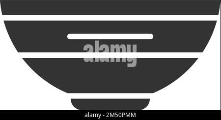 Bowl icon design silhouette vector illustration isolated Stock Vector
