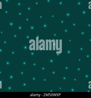 Starry background. Stars sparsely scattered on cyan background. Artistic glowing space cover. Attractive vector illustration. Stock Vector