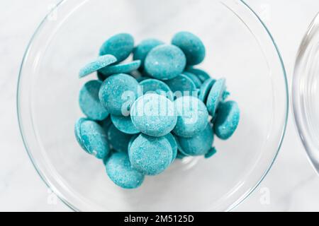 Mini mermaid chocolate bars Stock Photo
