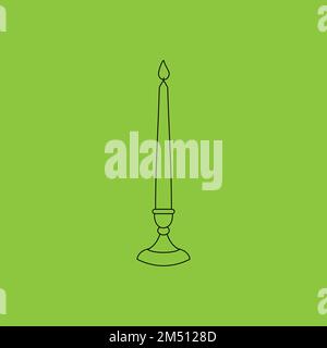 Candelabra icon isolated. Antique Concept. - Vector . Vector illustration Stock Vector