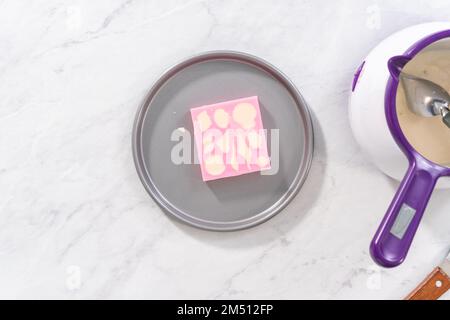 Mini mermaid chocolate bars Stock Photo